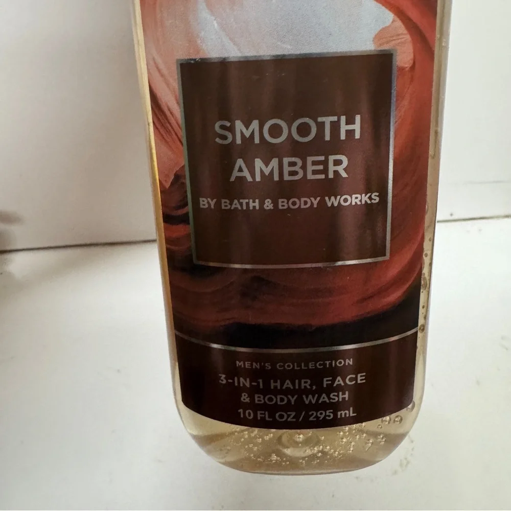 Bath Body Work Smooth Amber 3 In 1 Hair Face Bodywash 10 OZ